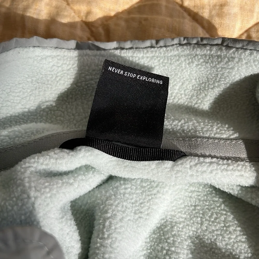 The North Face Denali Women’s Fleece Full Zip Jacket Coat Minty Green Size M - Picture 6 of 10